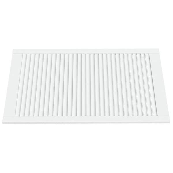 skabslåger 2 stk. 99,3x59,4 cm lameldesign massivt fyr hvid