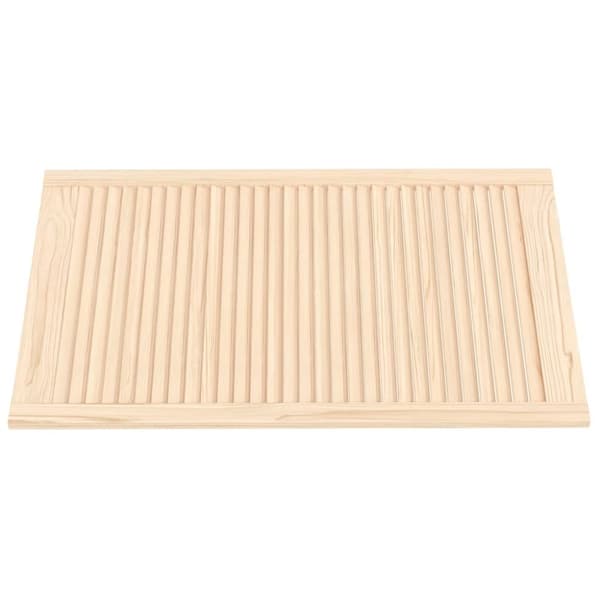 Kaapin ovet säleikkömuotoilu 2 kpl 99,3x59,4 cm täysi mänty
