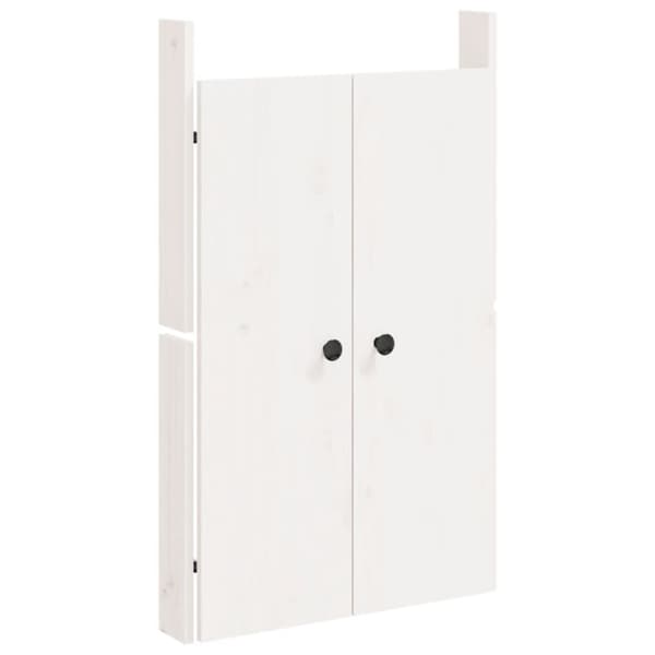 vidaXL Ulkokeittiökaapin ovet 2 kpl valkoinen 50x9x82 cm täysi mänty -  Kaapinovet