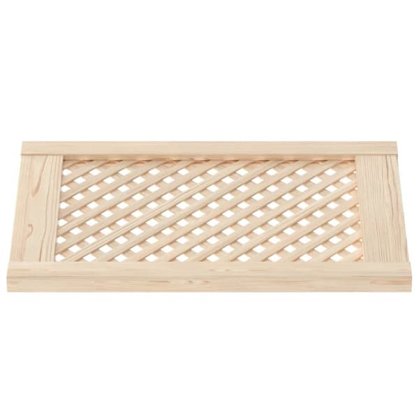 vidaXL Kaapin ovet ristikkomuotoilu 2 kpl 39,5x61,5 cm täysi mänty -  Kaapinovet