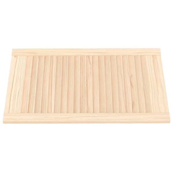 The Living Store skabslåger 4 stk. 69x39,4 cm lameldesign massivt fyrretræ -  Skabsdøre