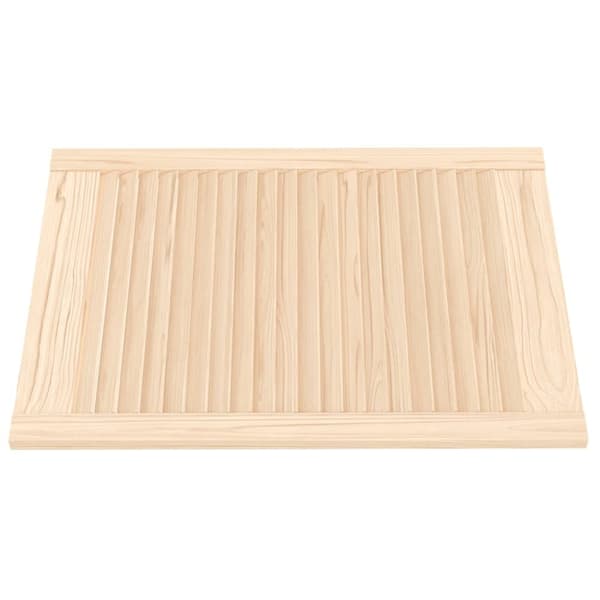 The Living Store skabslåge 69x49,4 cm lameldesign massivt fyrretræ - Skabsdøre