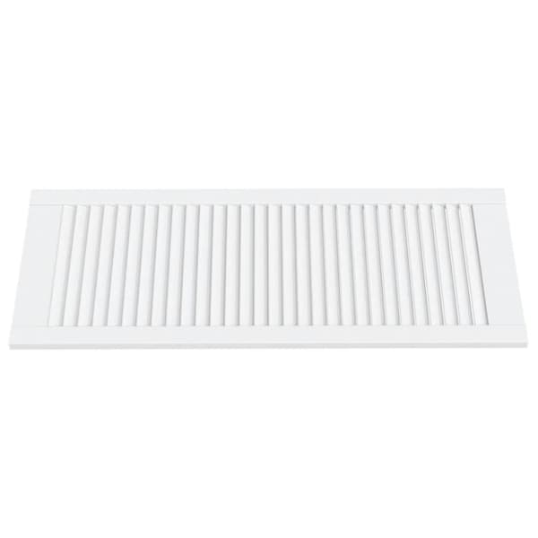 Skabsdøre - Living skabslåger 2 stk. 99,3x39,4 cm lameldesign massivt fyr hvid