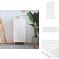 Miniatyrbillede 1 af 7: Skabsdøre - Living skabslåge 99,3x49,4 cm lameldesign massivt fyrretræ hvid