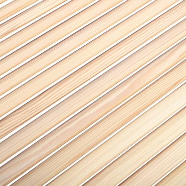 Skabsdøre - Living skabslåger 2 stk. 69x49,4 cm lameldesign massivt fyrretræ