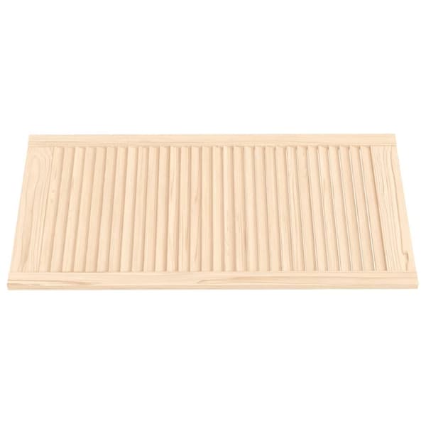 Skabsdøre - Living skabslåger 2 stk. 99,3x49,4 cm lameldesign massivt fyrretræ