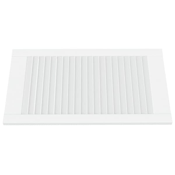 Skabsdøre - Living skabslåger 2 stk. 69x39,4 cm lameldesign massivt fyr hvid