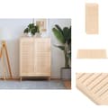 Miniatyrbillede 1 af 7: Skabsdøre - Living skabslåger 2 stk. 99,5x39,4 cm lameldesign massivt fyrretræ