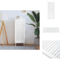 Miniatyrbillede 1 af 7: Skabsdøre - Living skabslåge 99,3x39,4 cm lameldesign massivt fyrretræ hvid