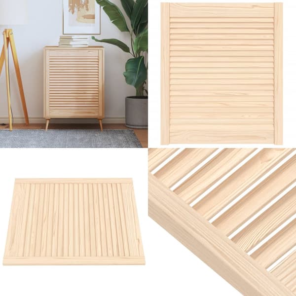 Skabslåge 69x59,4 cm lameldesign massivt fyrretræ - Skabslåge - Skabslåger - Home & Living