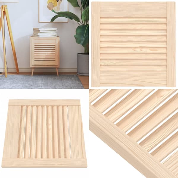 Skabslåge 39,5x39,4 cm lameldesign massivt fyrretræ - Skabslåge - Skabslåger - Home & Living