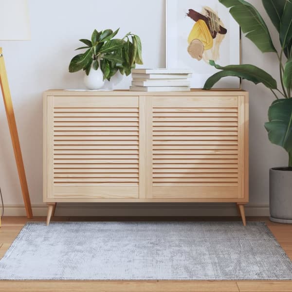 Skåpluckor lamelldesign 2 st 61,5x59,4 cm massiv furu