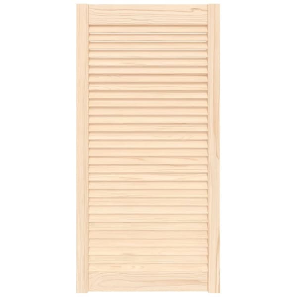Skåplucka lamelldesign 99,3x49,4 cm massiv furu
