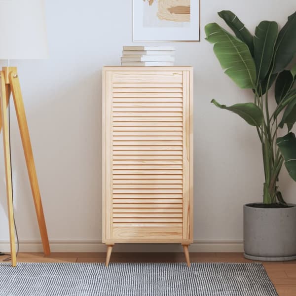 Skåplucka lamelldesign 99,3x49,4 cm massiv furu