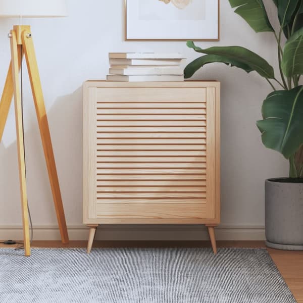 Skåplucka lamelldesign 61,5x59,4 cm massiv furu