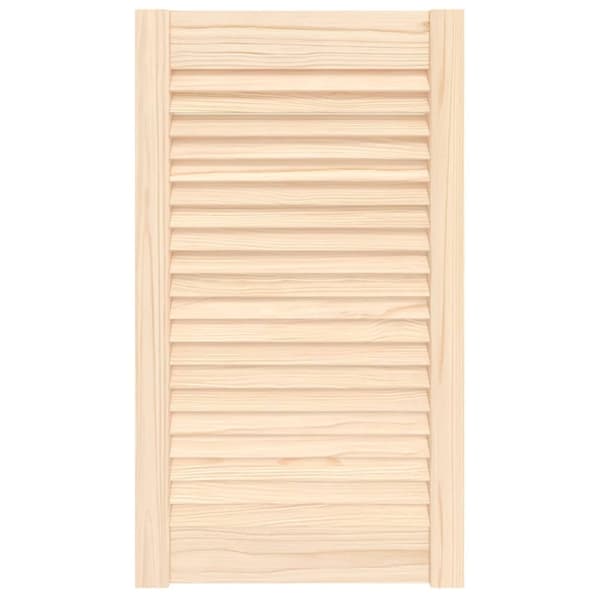 Skåplucka lamelldesign 69x39,4 cm massiv furu