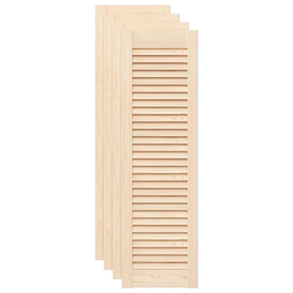 Skåpsdörrar lamelldesign 4 st 99x29,5 cm massivt trä furu