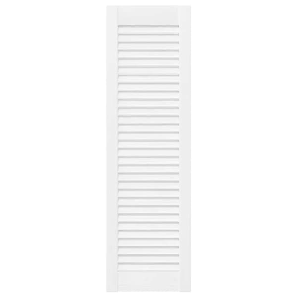 vidaXL Skåpsdörrar lamelldesign 4 st vit 99x29,5 cm