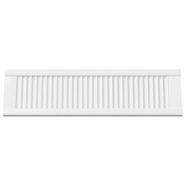 vidaXL Skåpsdörrar lamelldesign 4 st vit 99x29,5 cm