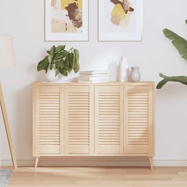 vidaXL kaapin ovet säleikkö Design 4 kpl 69x29,5 cm massiivipuu mänty