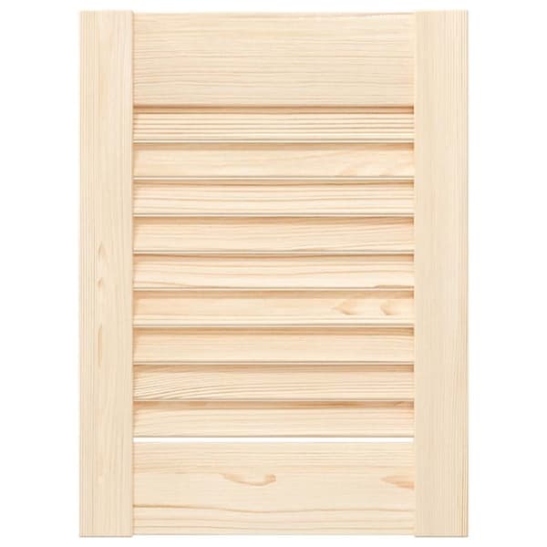 vidaXL Skåpsdörrar lamelldesign 2 st 39,5x29,5 cm massivt trä furu
