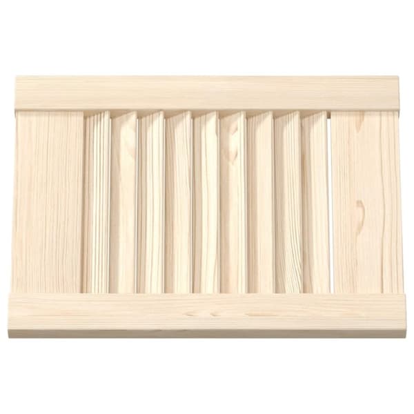 vidaXL Skåpsdörrar lamelldesign 2 st 39,5x29,5 cm massivt trä furu