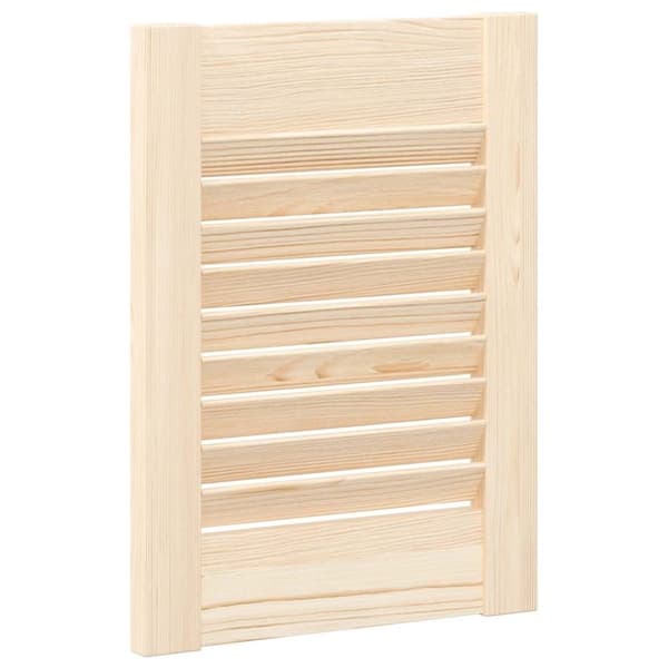 vidaXL Skåpsdörrar lamelldesign 2 st 39,5x29,5 cm massivt trä furu