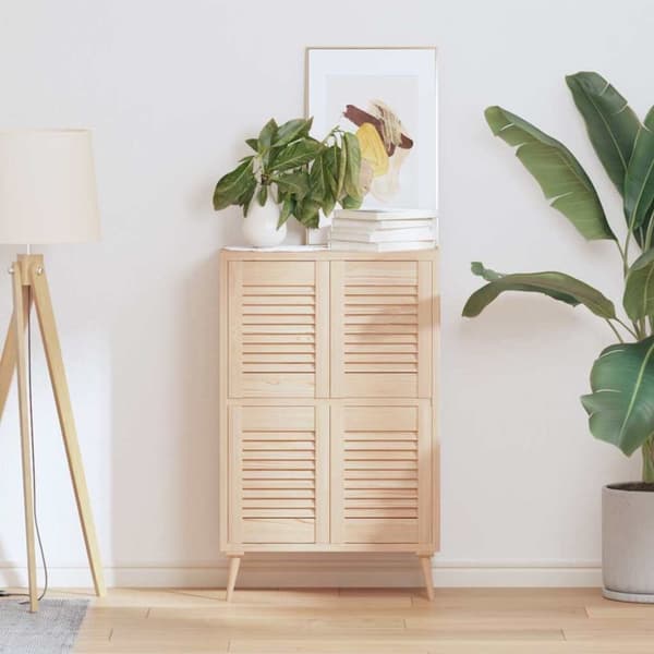vidaXL kaapin ovet säleikkö Design 4 kpl 39,5x29,5cm massiivipuu mänty