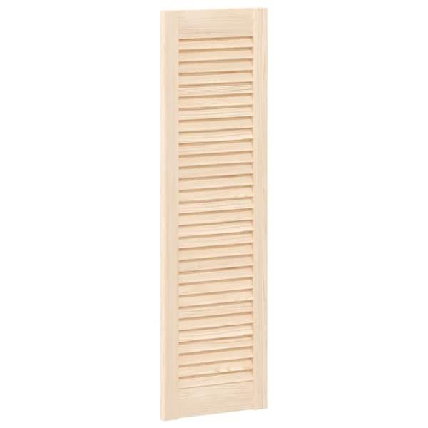 vidaXL skabslåge 99x29,5 cm lameldesign massivt fyrretræ