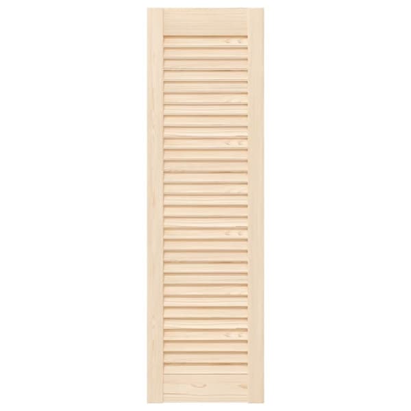 vidaXL skabslåge 99x29,5 cm lameldesign massivt fyrretræ