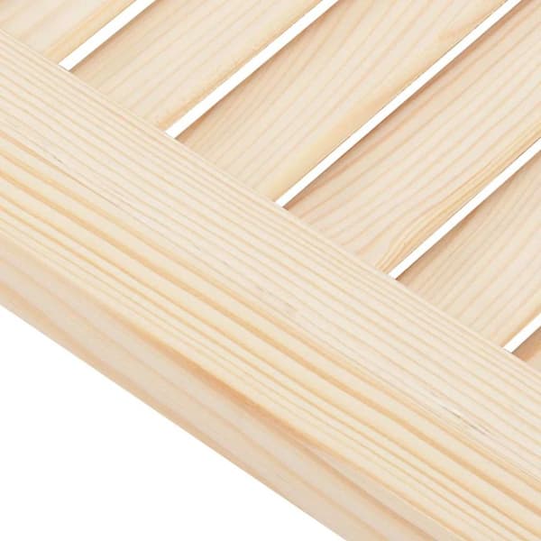 vidaXL skabslåge 99x29,5 cm lameldesign massivt fyrretræ