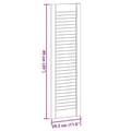 Miniatyrbillede 11 af 11: vidaXL skabslåge 99x29,5 cm lameldesign massivt fyrretræ