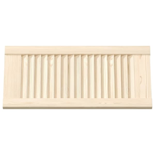 vidaXL Skåpsdörrar lamelldesign 4 st 61,5x29,5 cm massivt trä furu