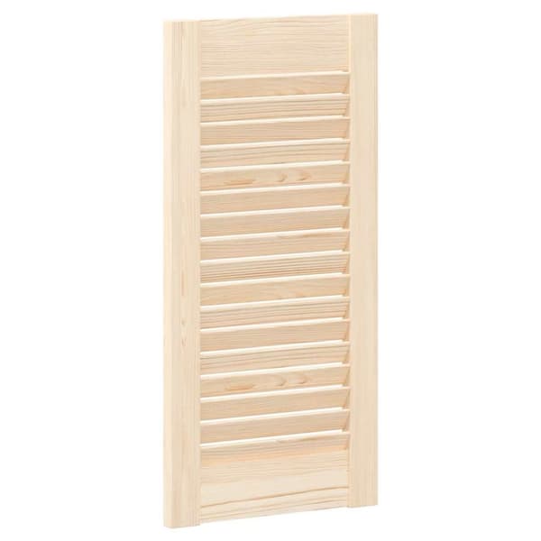 vidaXL Skåpsdörrar lamelldesign 4 st 61,5x29,5 cm massivt trä furu