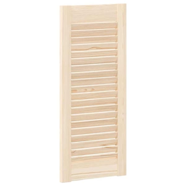vidaXL Skåpsdörrar lamelldesign 2 st 69x29,5 cm massivt trä furu
