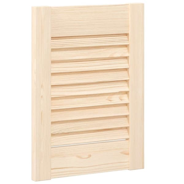 vidaXL Skåpsdörrar lamelldesign 4 st 39,5x29,5 cm massivt trä furu