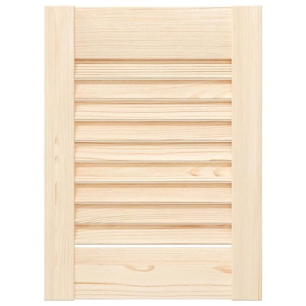 vidaXL Skåpsdörrar lamelldesign 4 st 39,5x29,5 cm massivt trä furu