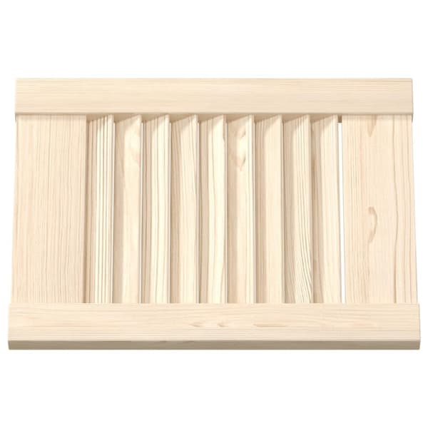 vidaXL Skåpsdörrar lamelldesign 4 st 39,5x29,5 cm massivt trä furu
