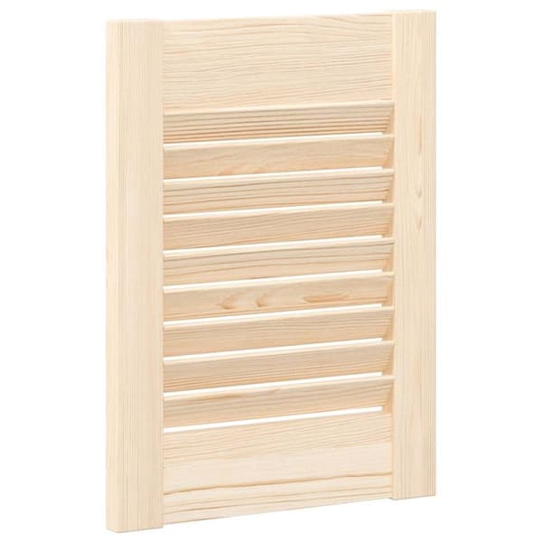 vidaXL Skåpsdörrar lamelldesign 4 st 39,5x29,5 cm massivt trä furu