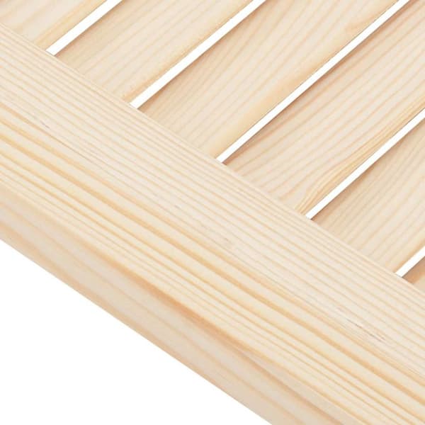 vidaXL Skåpsdörrar lamelldesign 4 st 39,5x29,5 cm massivt trä furu