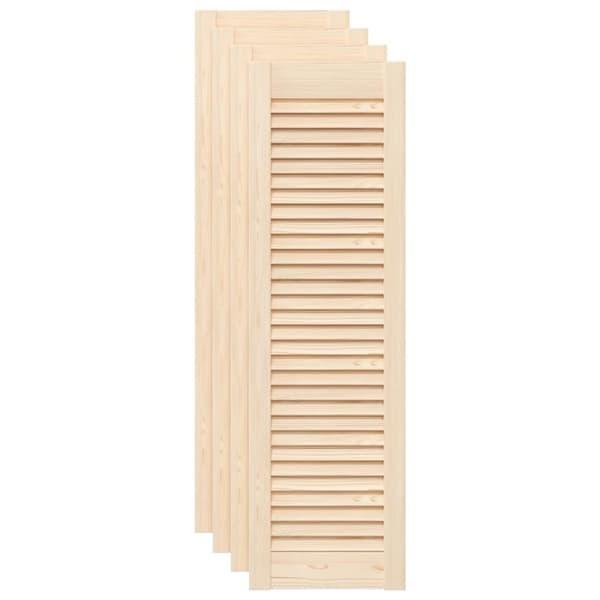 vidaXL skabslåger 4 stk. 99x29,5 cm lameldesign massivt fyrretræ