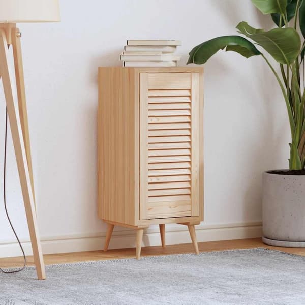 vidaXL Skåpdörr lamelldesign 61,5x29,5 cm massivt trä furu