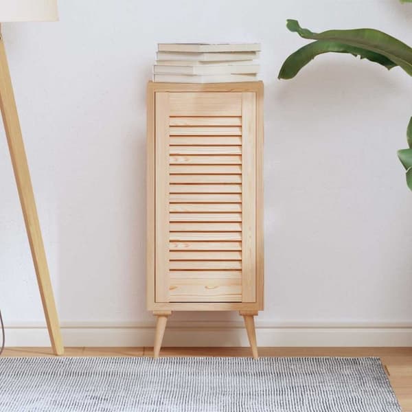 vidaXL Skåpdörr lamelldesign 61,5x29,5 cm massivt trä furu