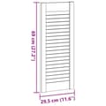Miniatyrbild 11 av 11: vidaXL Skåpdörr lamelldesign 69x29,5 cm massiv trä furu