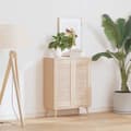 Pikkukuva 4 / 11: vidaXL Kaapin Ovet Säleikkö Design 2 kpl 69x29,5 cm massiivipuu mänty
