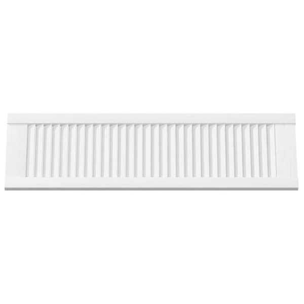 vidaXL skabslåge 99x29,5 cm lameldesign hvid