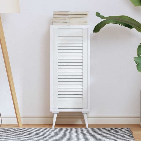 vidaXL Skåpdörr lamell, design vit 69x29,5 cm