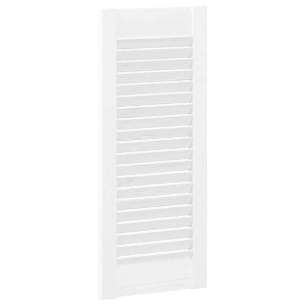 vidaXL Skåpsdörrar lamelldesign 4 st vit 61,5x29,5 cm