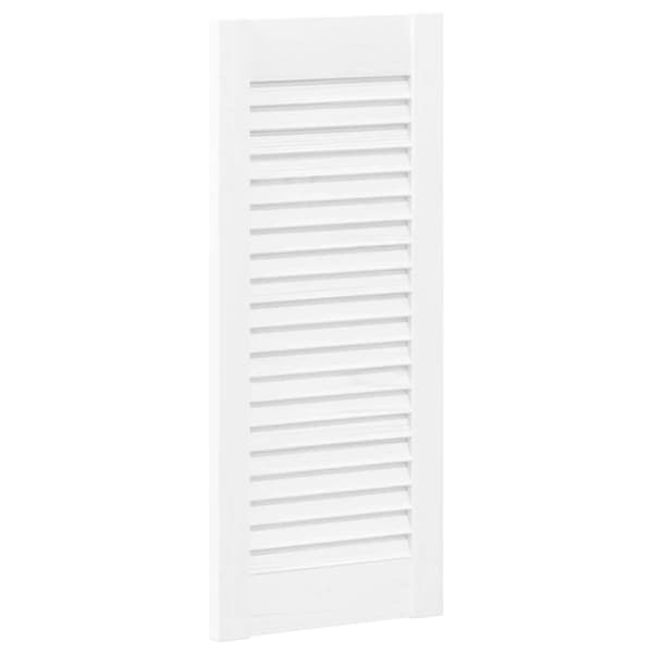 vidaXL Skåpsdörrar lamelldesign 4 st vit 61,5x29,5 cm