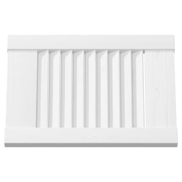 vidaXL Skåpsdörrar lamelldesign 2 st vit 39,5x29,5 cm